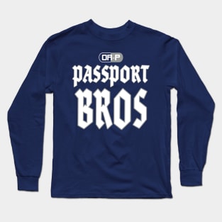 Passport Bros Navy Long Sleeve T-Shirt